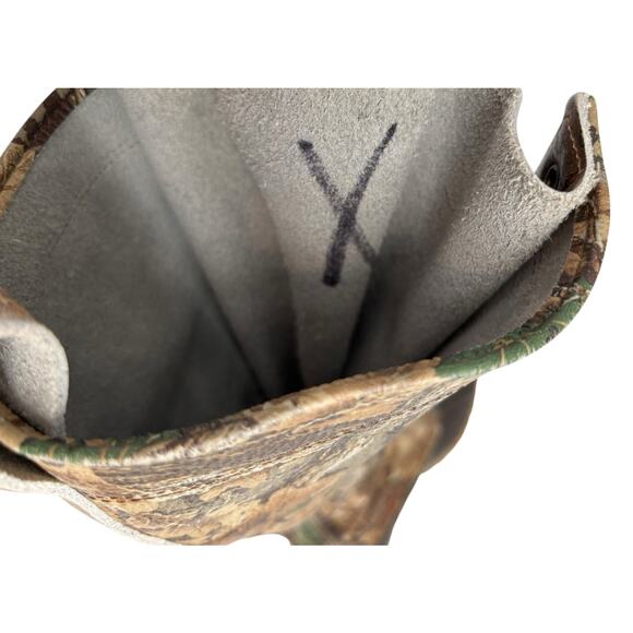 Vintage LL Bean Tall Leather Camouflage Duck Boots Womens Size 6.5 -7 Hunting - Picture 11 of 13